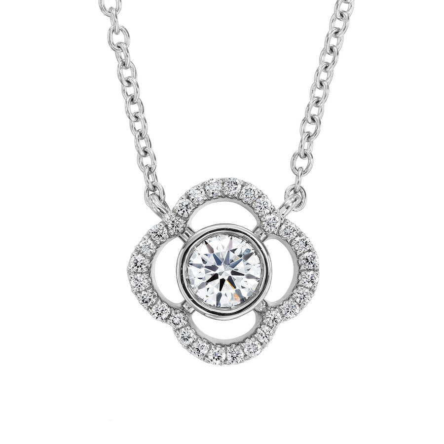 Signature Petal Bezel Pendant