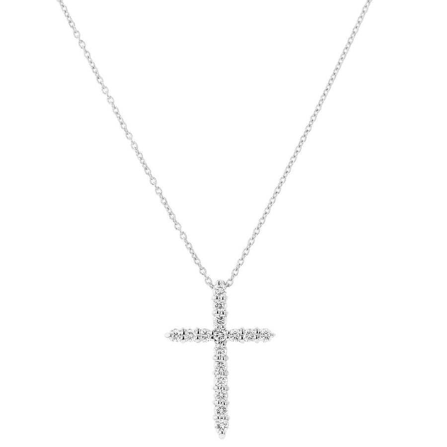 Cross Pendant with Diamonds