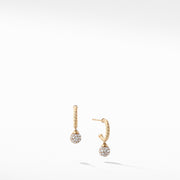Solari Hoop Pave Earrings with Diamonds in 18K Gold
