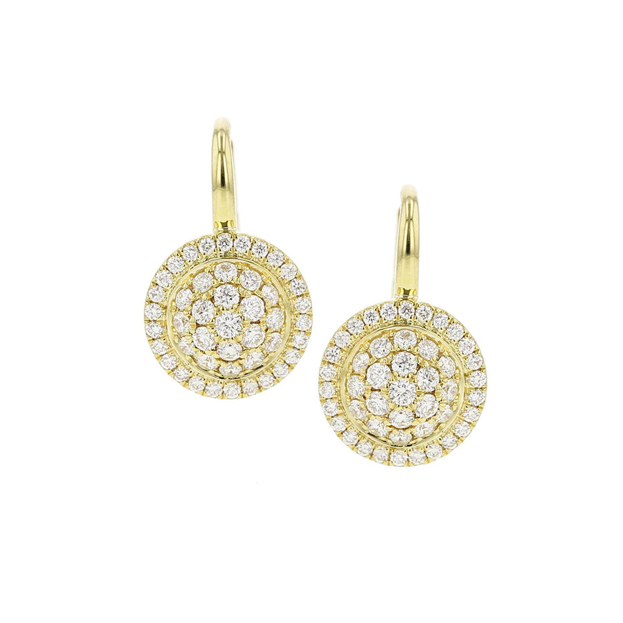 Diamond Station Drop Earrings