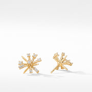 Petite Supernova Stud Earrings in 18K Yellow Gold with Diamonds