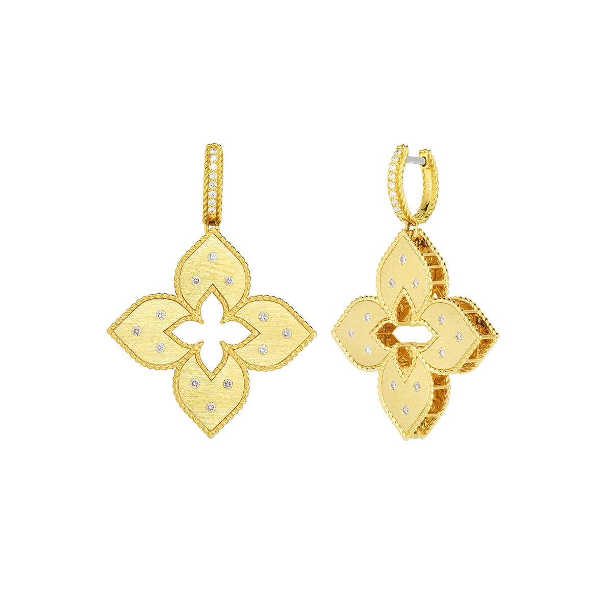 Venetian Princess Diamond Earrings in 18K Yellow Gold