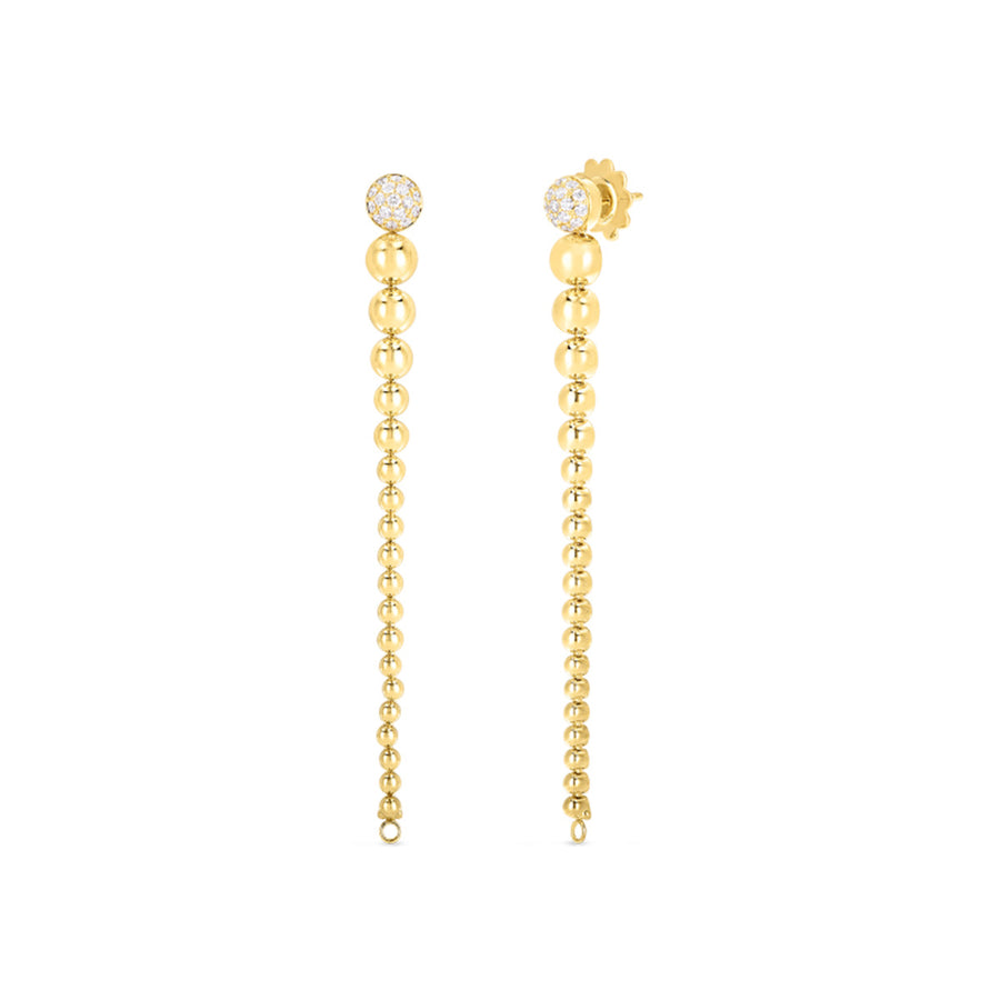 18K Convertible Gold and Diamond Earrings