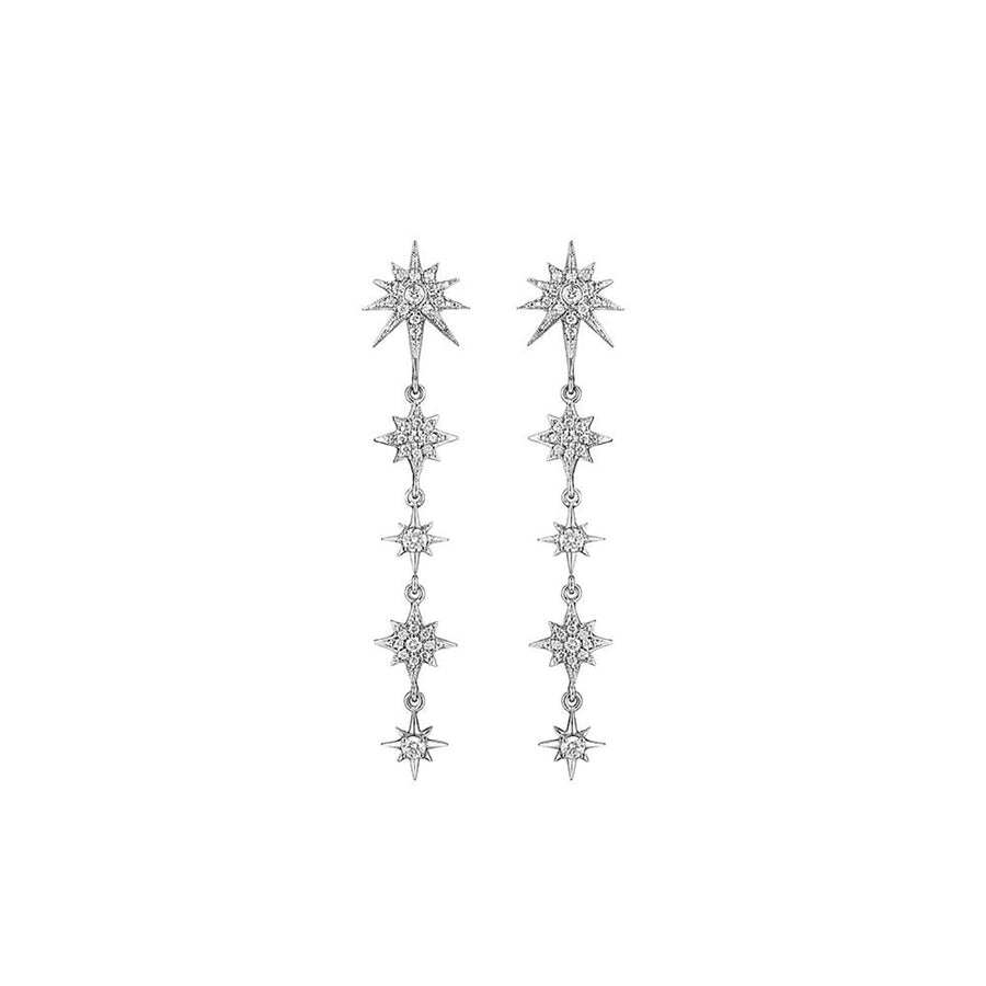 Petite Descending Starburst Earrings