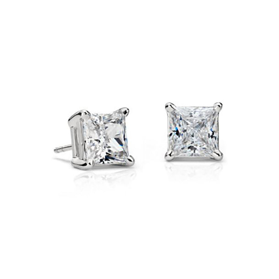 Premier Princess-cut Diamond Stud Earrings