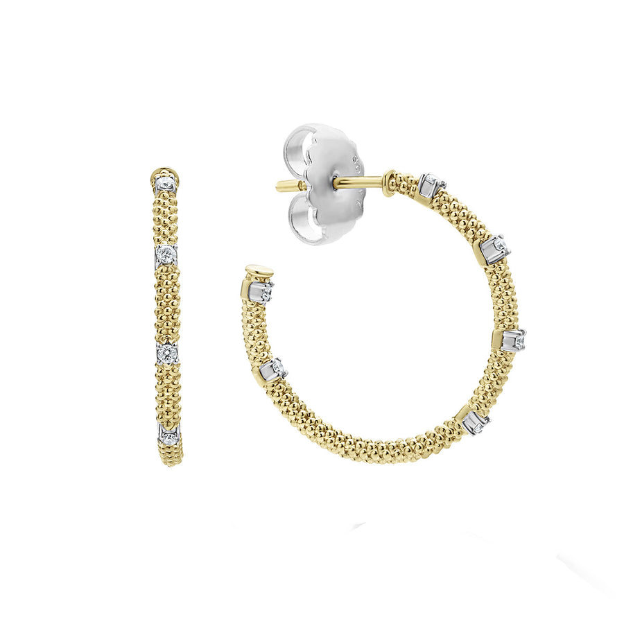 Superfine Diamond Hoop Earrings