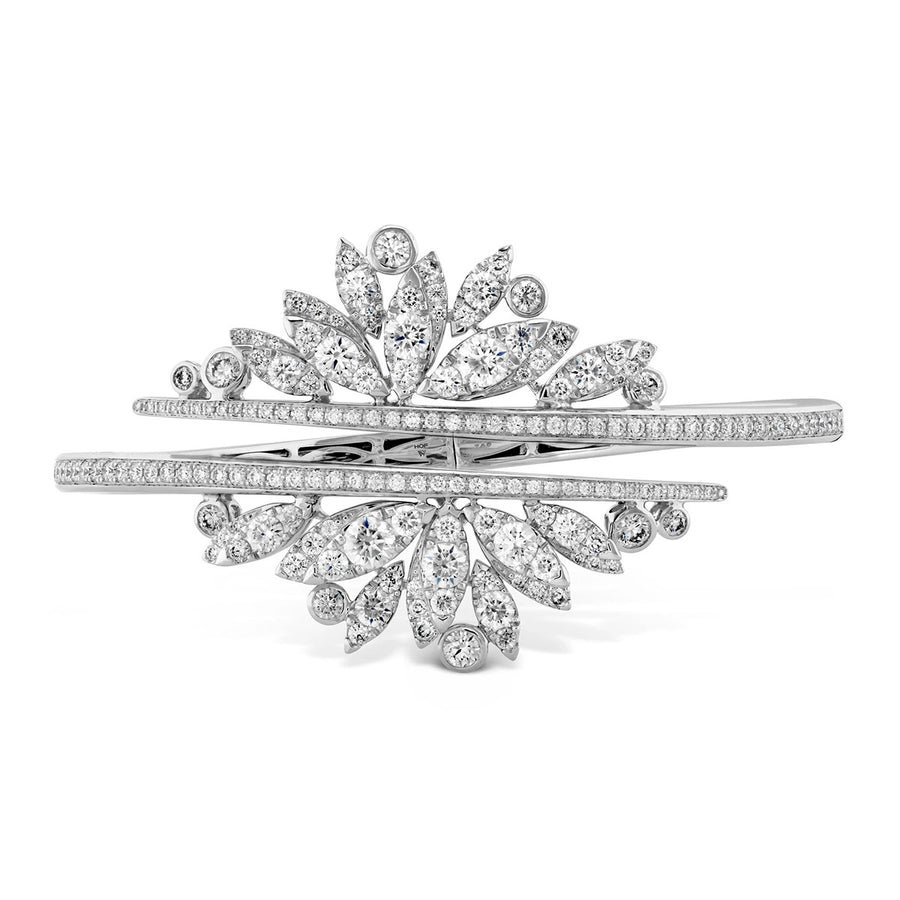 White Kites Feathers Diamond Bangle