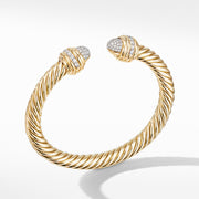 Cable Bracelet in 18K Yellow with Diamonds