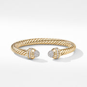 Cable Bracelet in 18K Yellow with Diamonds