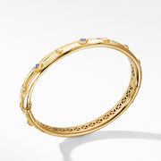 Modern Renaissance Bracelet in 18K Yellow Gold with Blue Sapphires and Diamonds