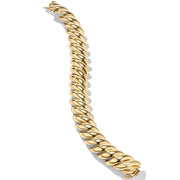 Sculpted Cable Bracelet in 18K Yellow Gold