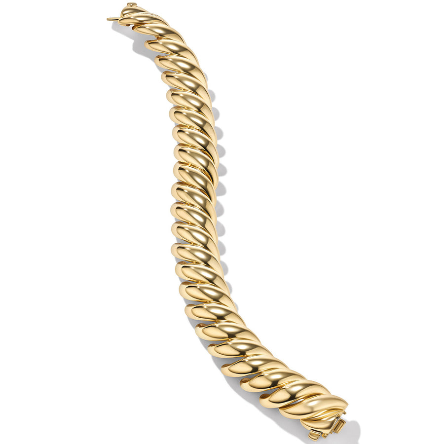 Sculpted Cable Bracelet in 18K Yellow Gold
