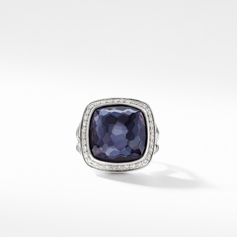 Ring with Lavender Amethyst and Diamonds