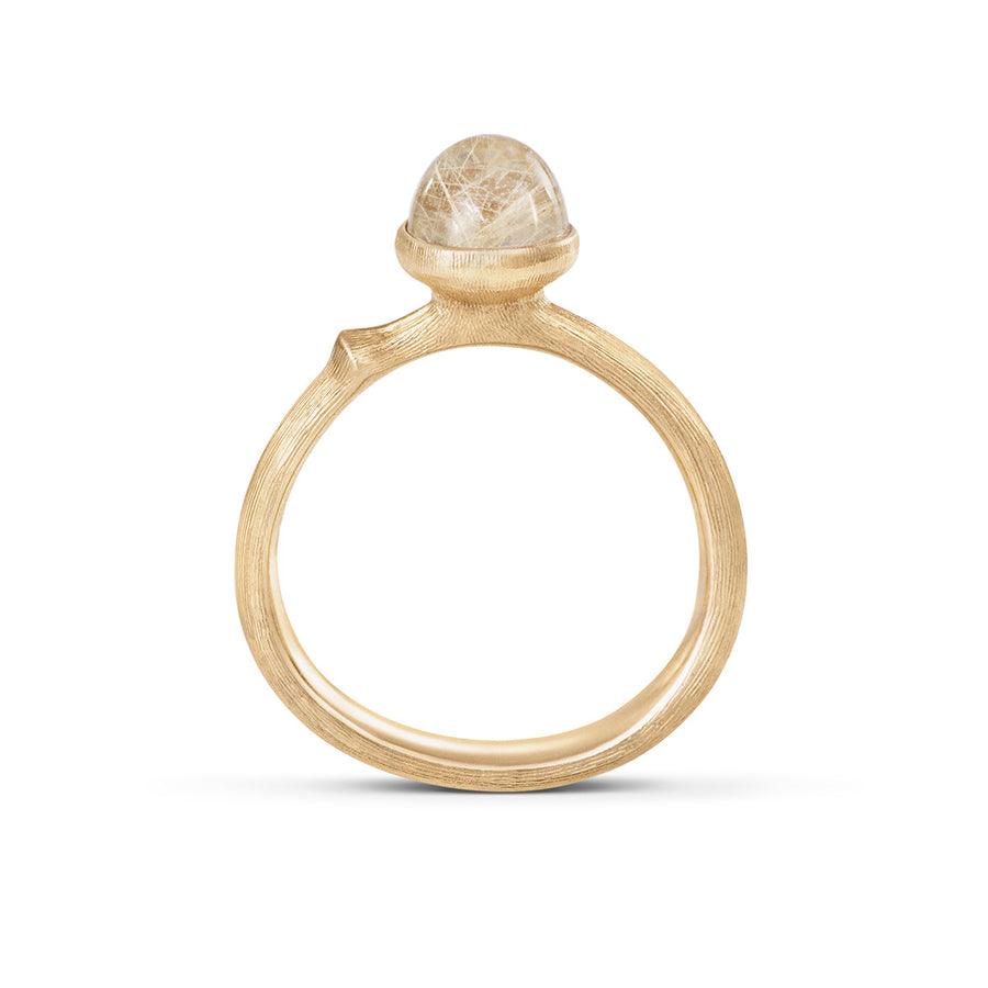 Quartz Lotus Ring