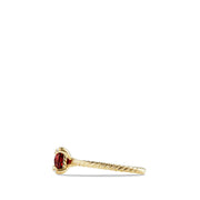 Chatelaine Ring with Garnet and Diamonds in 18K Gold