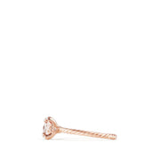 Chatelaine Ring with Morganite and Diamonds in 18K Rose Gold