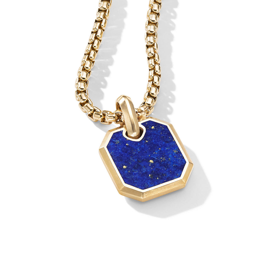 Roman Amulet in 18K Yellow Gold with Lapis