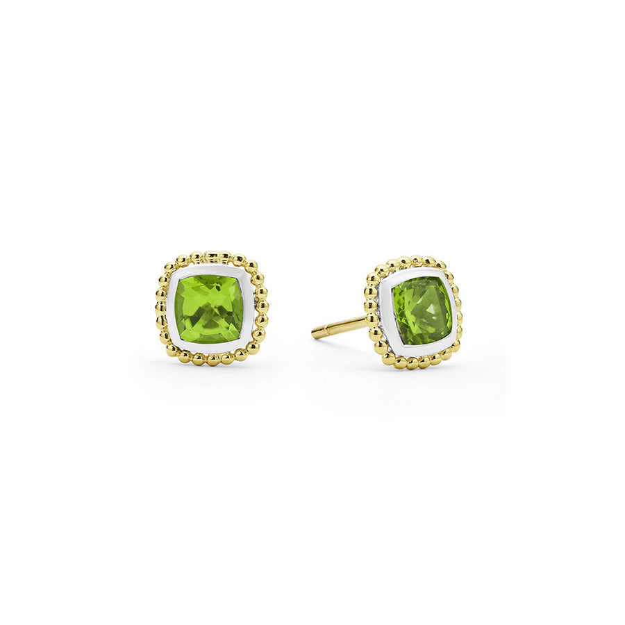 Peridot Caviar Stud Earrings