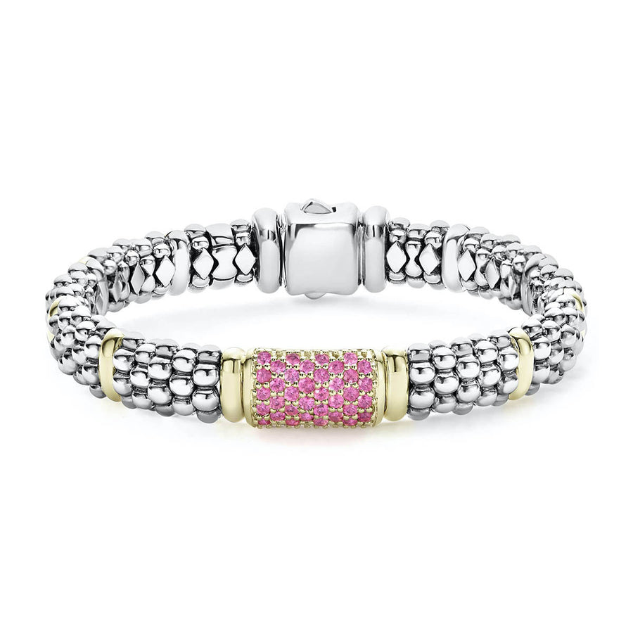 Pink Sapphire Caviar Bracelet