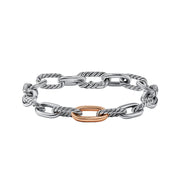 DY Madison Chain Bracelet with 18K Rose Gold