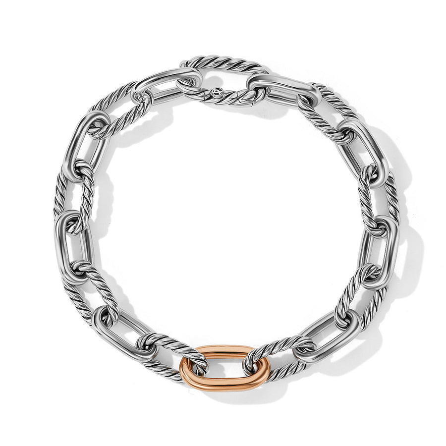 DY Madison Chain Bracelet with 18K Rose Gold
