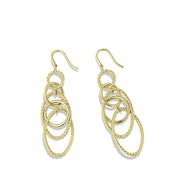Mobile Large Link Earrings in Gold
