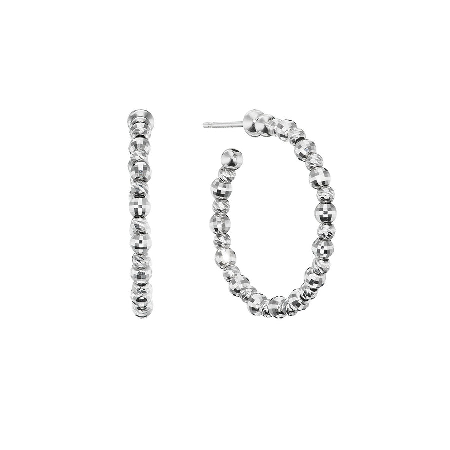 Limitless Hoop Earrings in Platinum, Small