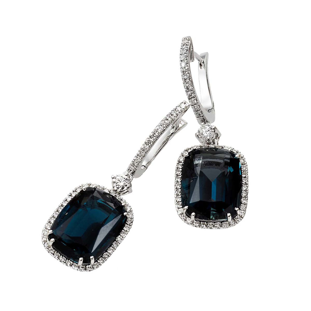 Indicolite hot sale tourmaline earrings