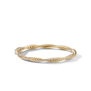 Petite Infinity Bracelet in 18K Yellow Gold with Pave Diamonds