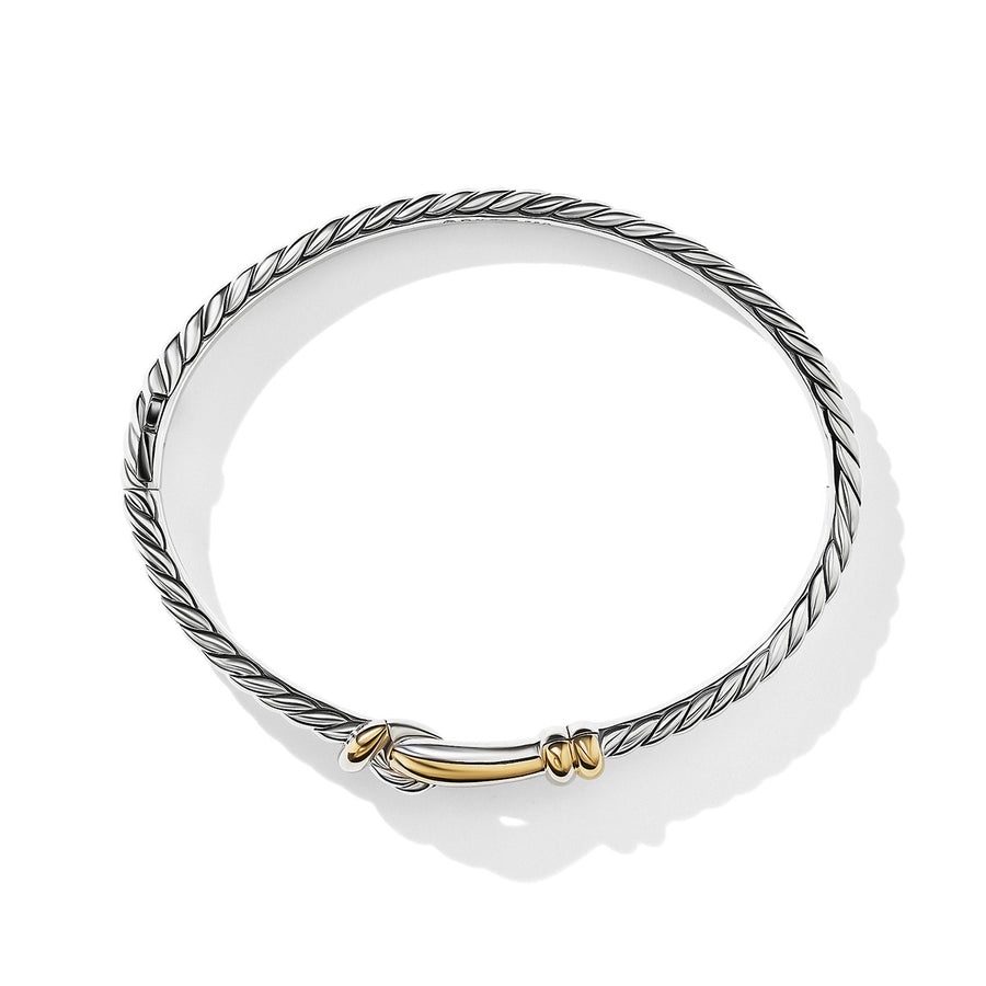 Thoroughbred Loop Bracelet with 18K Yellow Gold