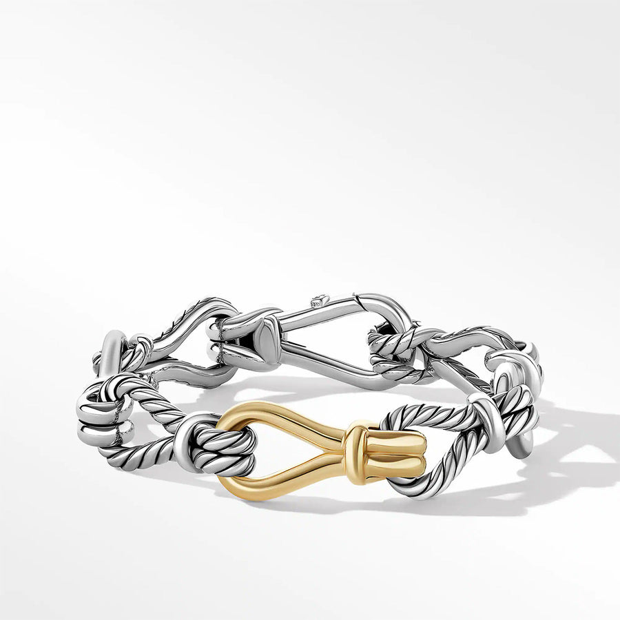 Thoroughbred Loop Chain Bracelet with 18K Yellow Gold