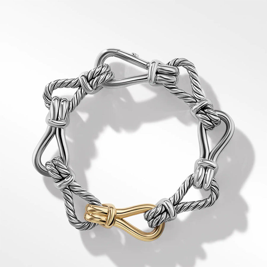 Thoroughbred Loop Chain Bracelet with 18K Yellow Gold