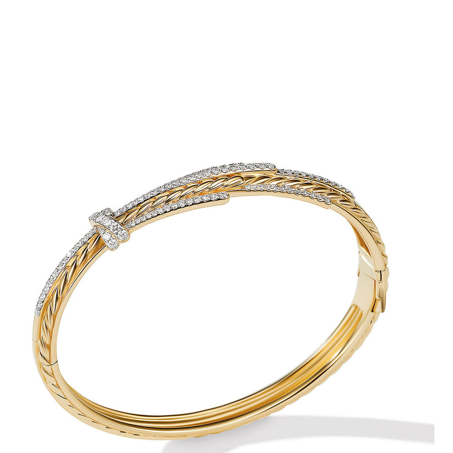 Angelika Bracelet in 18K Yellow Gold with Pave Diamonds