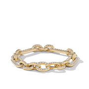 Lexington Chain Bracelet in 18K Yellow Gold with Full Pave Diamonds
