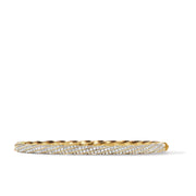 Cable Edge? Bracelet in Recycled 18K Yellow Gold with Full Pave Diamonds