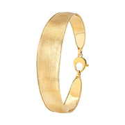 Lunaria Collection 18K Yellow Gold Medium Width Bangle