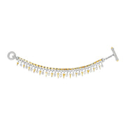 Platinum Yellow Sapphire and Diamond Bracelet