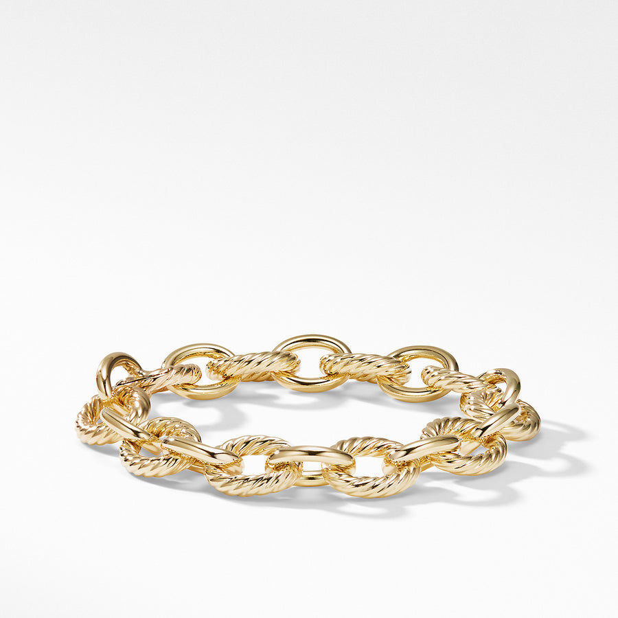 Oval Large Link Bracelet in Gold