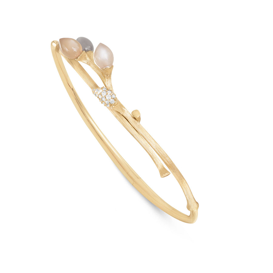 Blooming Bracelet in 18K Yellow Gold and Diamonds