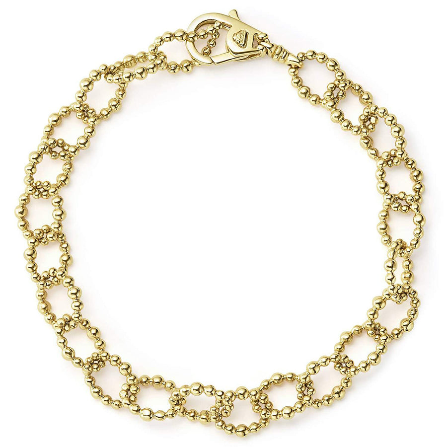 Caviar Gold Link Bracelet