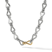 Thoroughbred Loop Chain Link Necklace with 18K Yellow Gold