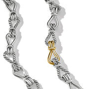 Thoroughbred Loop Chain Link Necklace with 18K Yellow Gold