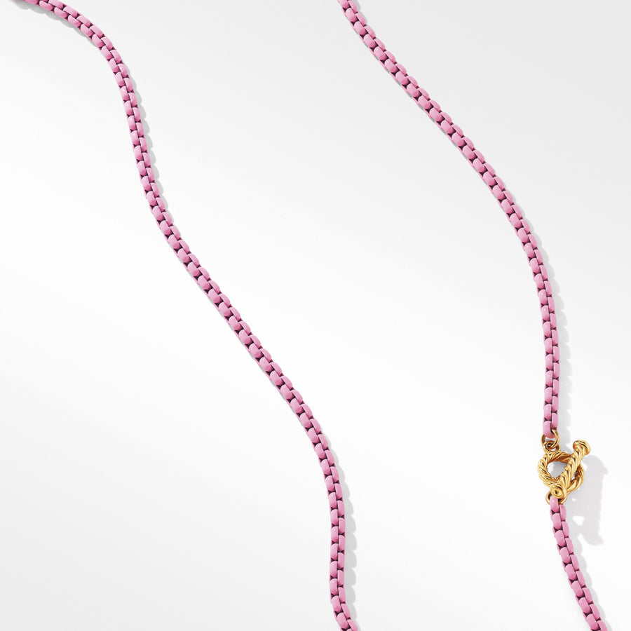 Bel Aire Chain Necklace in Blush with 14K Yellow Gold Accents