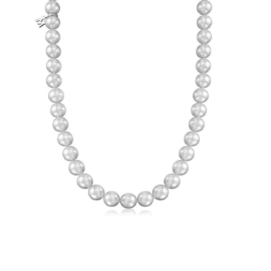 White South Sea Cultured Pearl Necklace in 18K White Gold