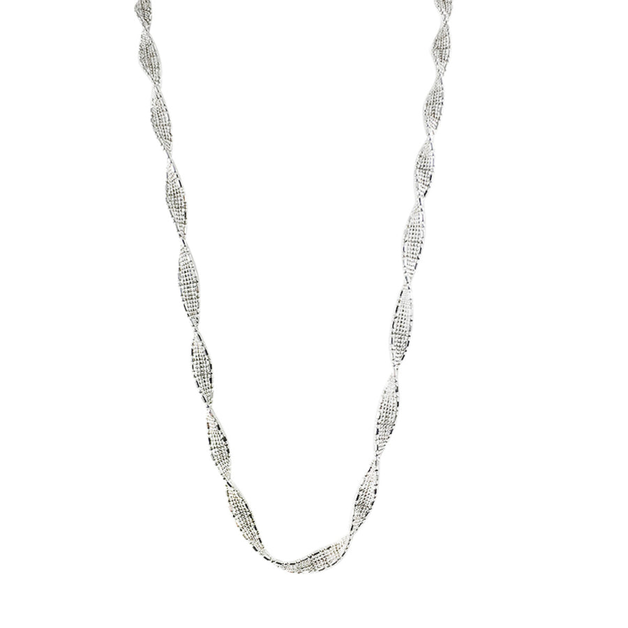 Platinum Ribbon Necklace