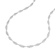 Platinum Ribbon Necklace