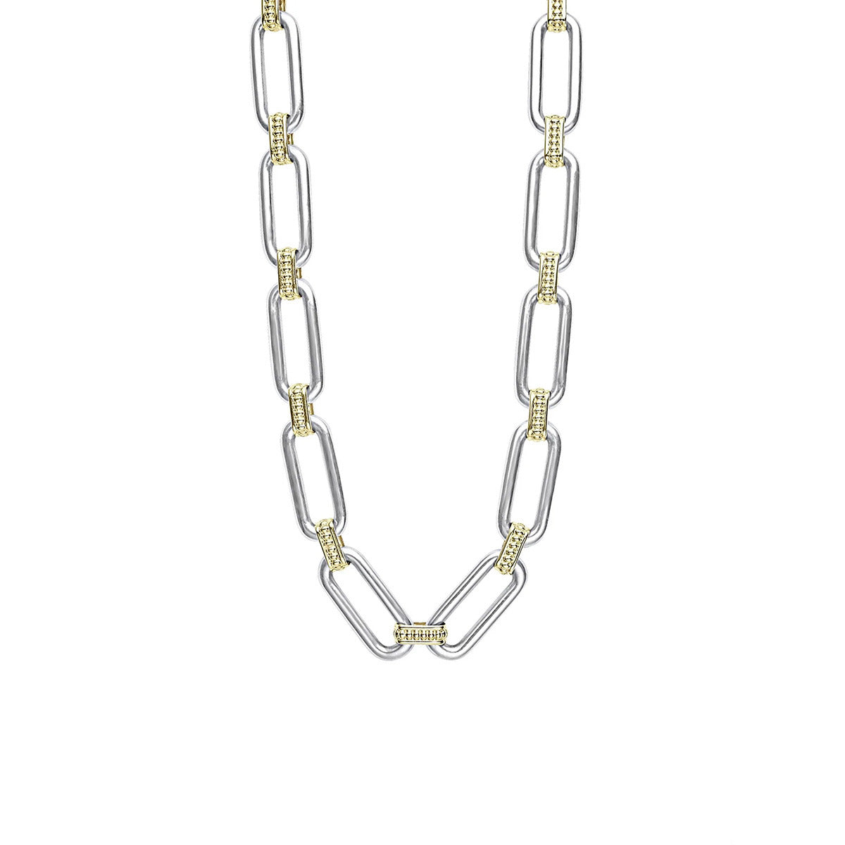 Two tone store chain link necklace