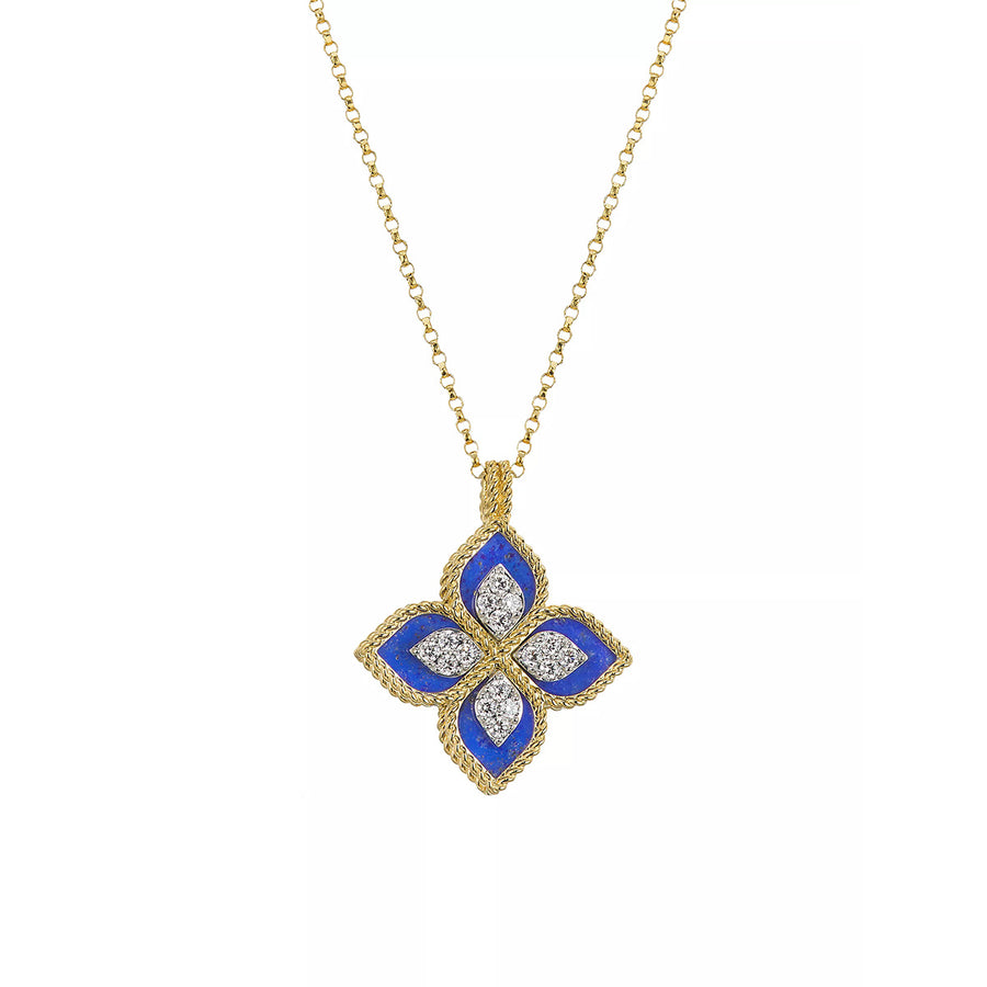 Venetian Princess Pendant with Lapis Lazuli and Diamonds