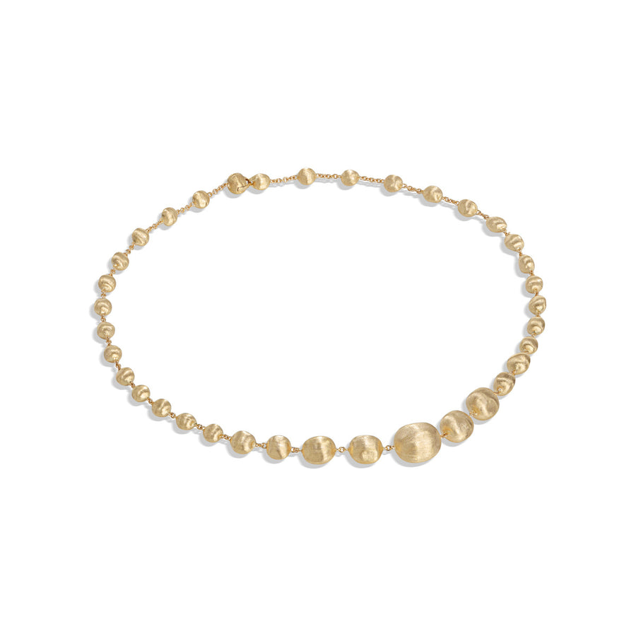 18K Yellow Gold Mixed Bead Medium Necklace