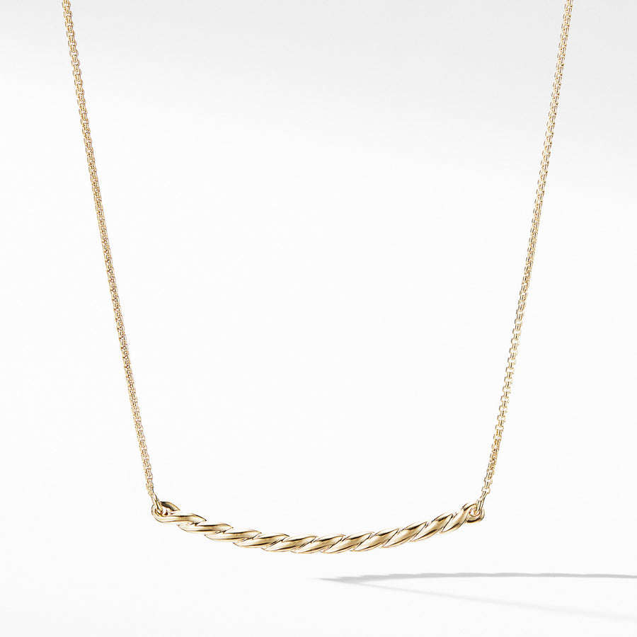 Paveflex Station Necklace in 18K Gold